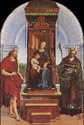 RAFFAELLO Sanzio Virgin Mary and her son oil on canvas